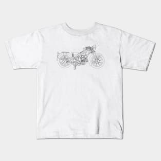 Retro motorcycle Kids T-Shirt